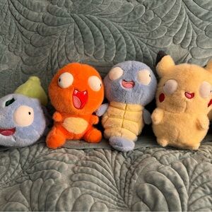 Pokémon (Derpy-mon) Family of Bulbasaur, Charmander, Squirtle, and Pikachu!